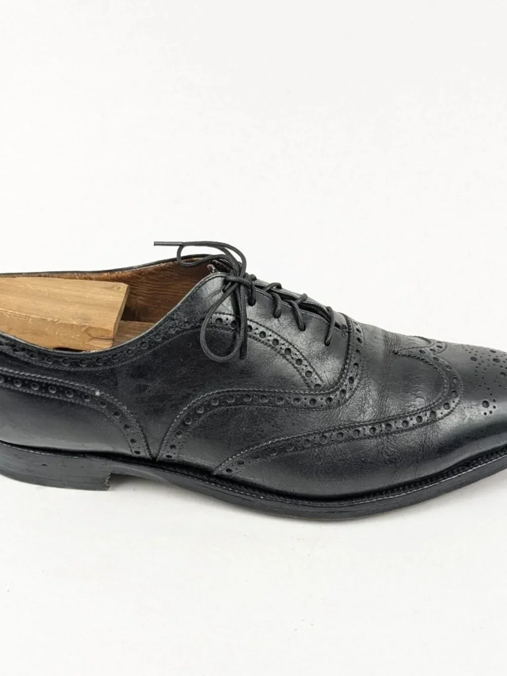 Church's Mens Shoes 100 10 UK 11 US Black Wingtip Handmade in England Churchs
